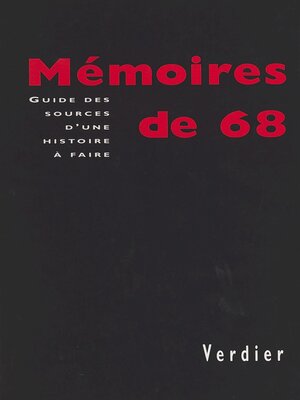 cover image of Mémoires de 68